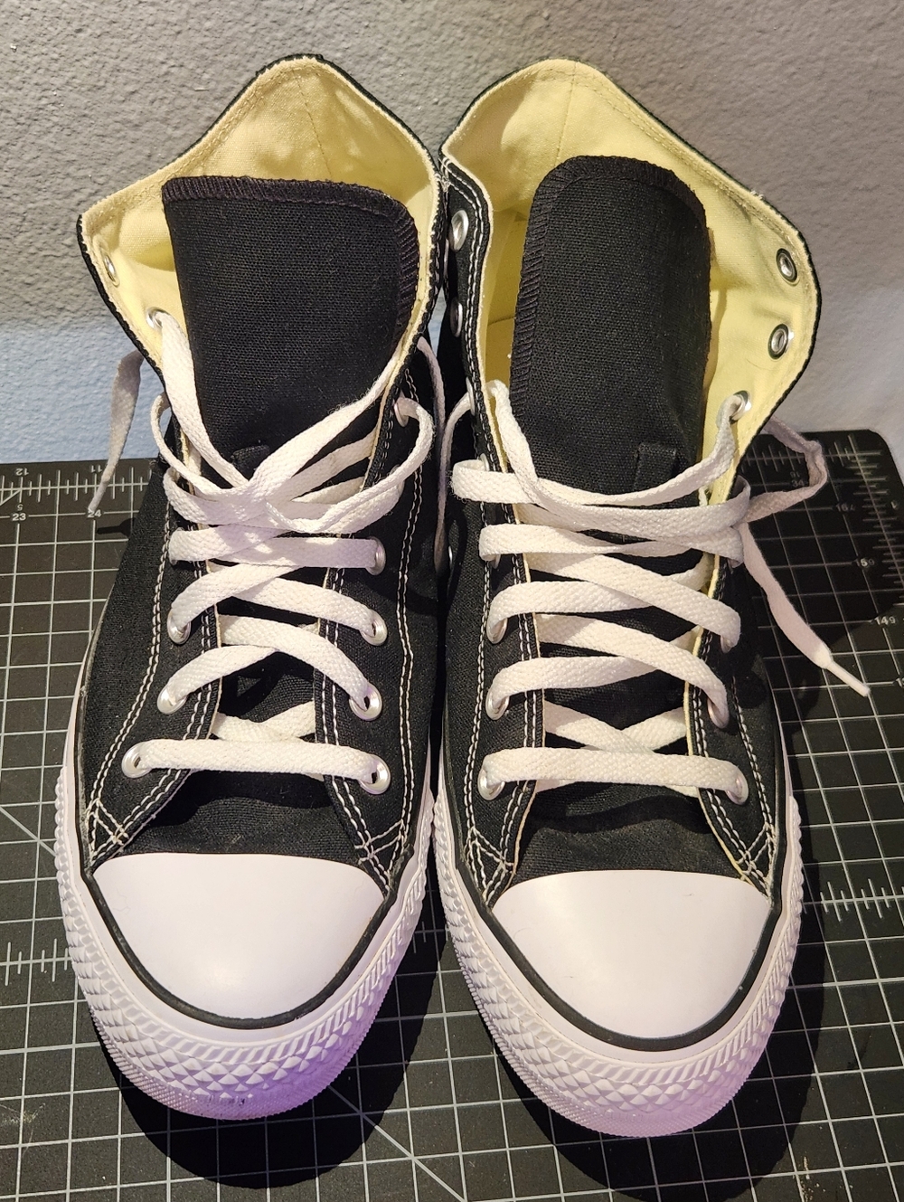 Black High-Top Canvas Converse Mens Sneakers